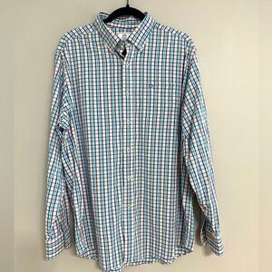 Southern Tide Plaid Long Sleeves Botton Down Shirts Men Size L